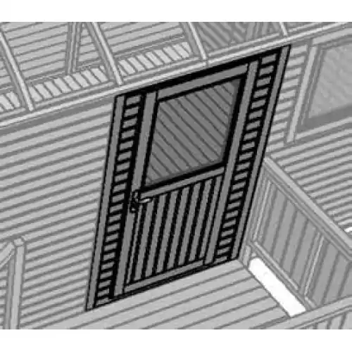 Veilige Betaling Prefab paneel met deur